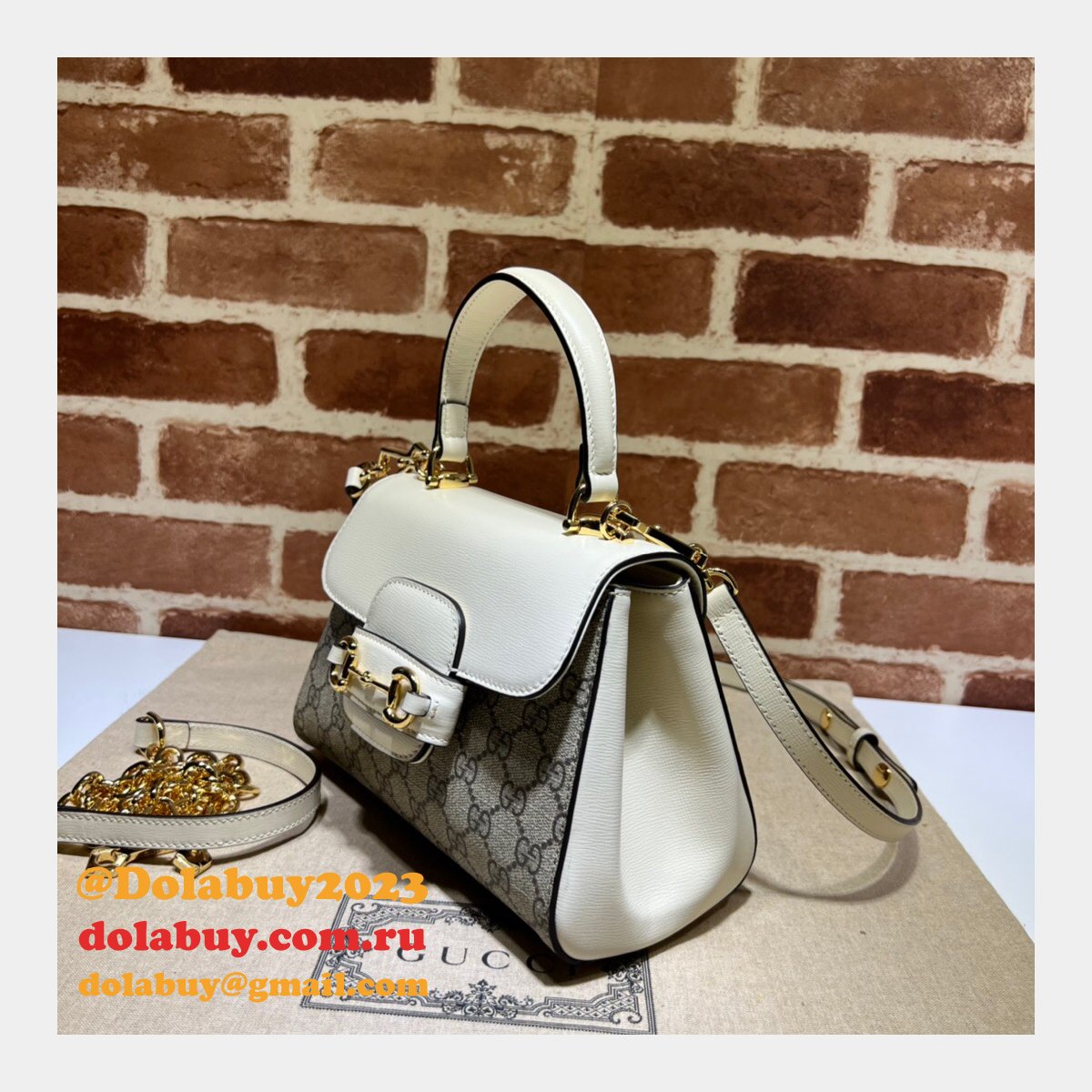 high quality replica G*u*i horsebit 1955 top handle 703848 bag