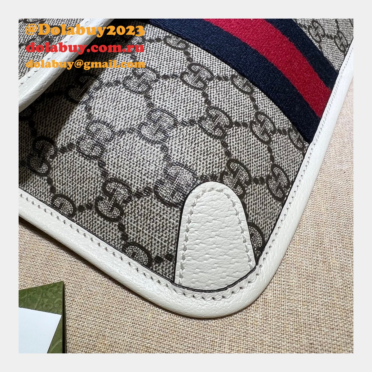 best quality G*u*i replica ophidia belt bag 674081 gg supreme canvas