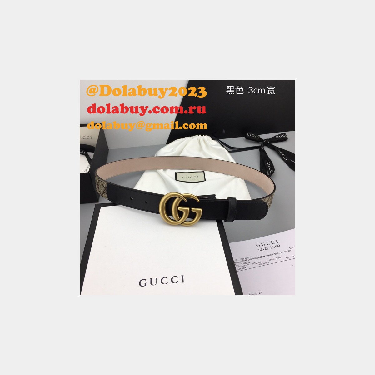 replica luxury G*u*i 3.0cm designer belts online store