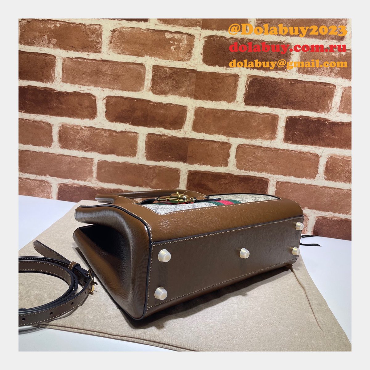 high quality replica G*u*i 649016 jackie 1961 medium tote leather bag
