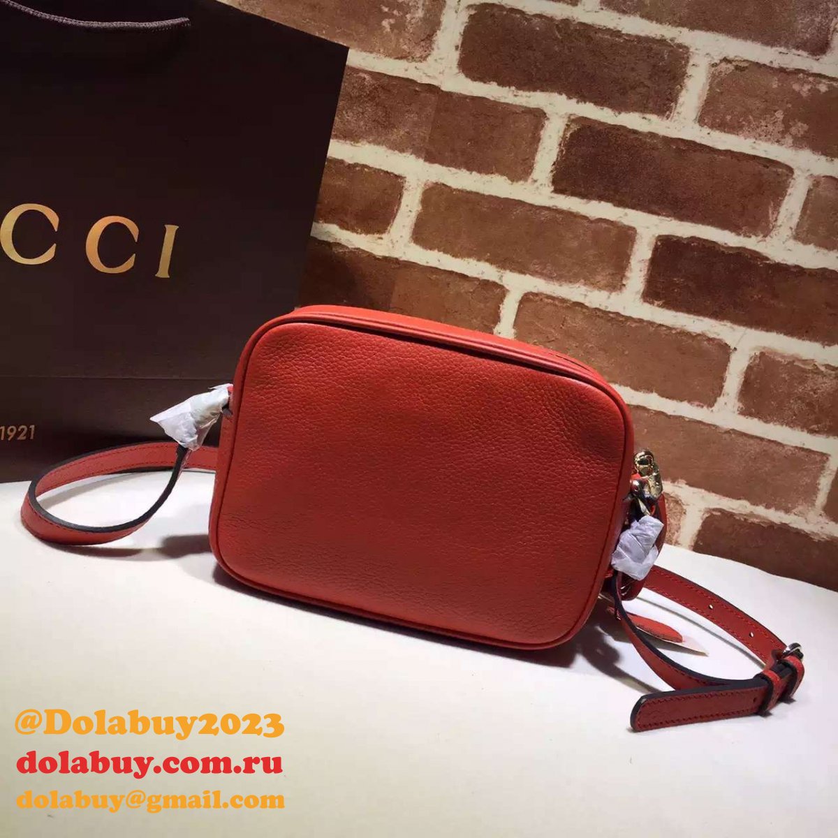 aaa+ G*u*i replicas soho small leather disco 308364 bag