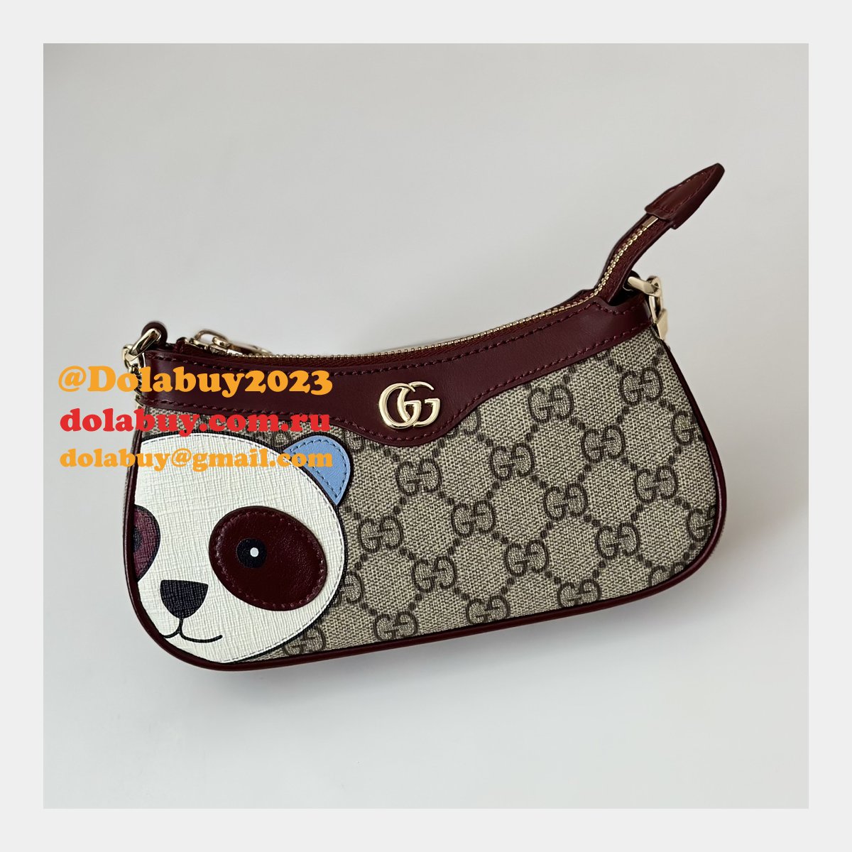 G*u*i gg mini bag 818763 panda detail designer sale