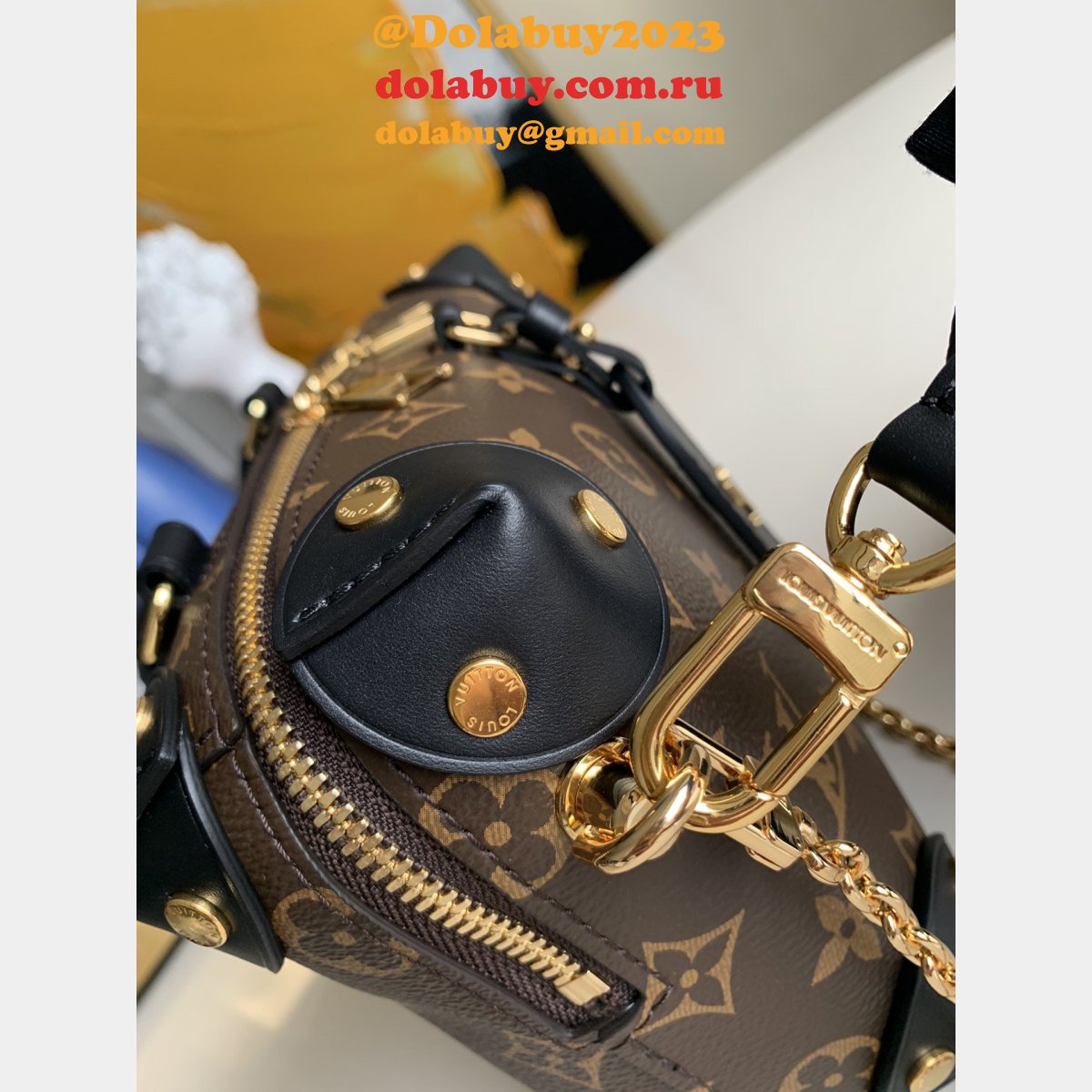Louis Vuitton Replica M45571 Monogram Canvas Leather Petite
