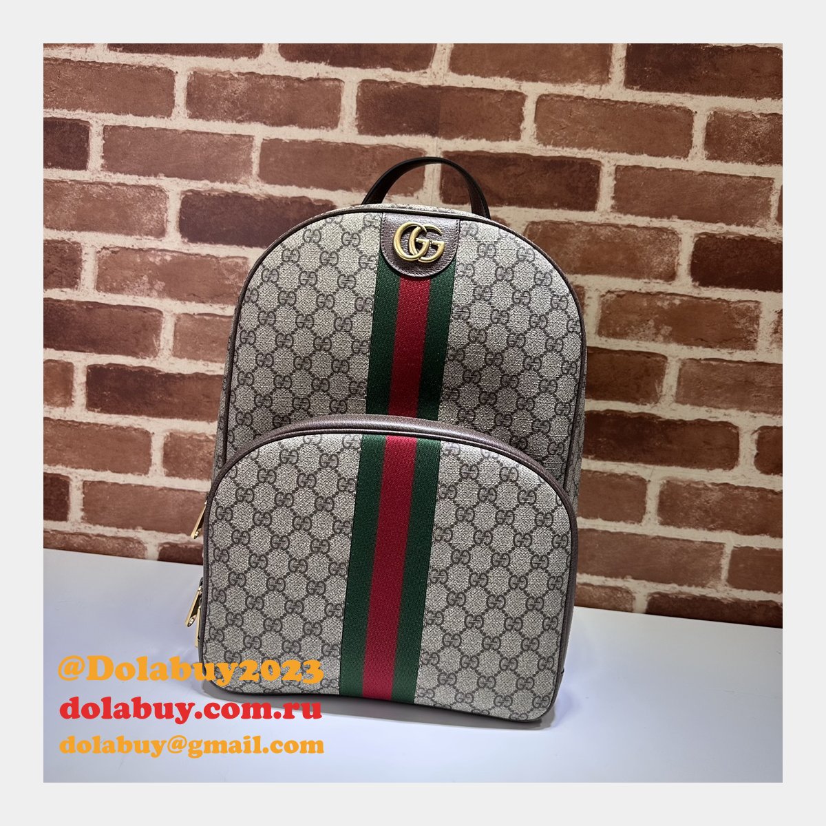 ophidia gg backpack for men 779901 G*u*i replica bag