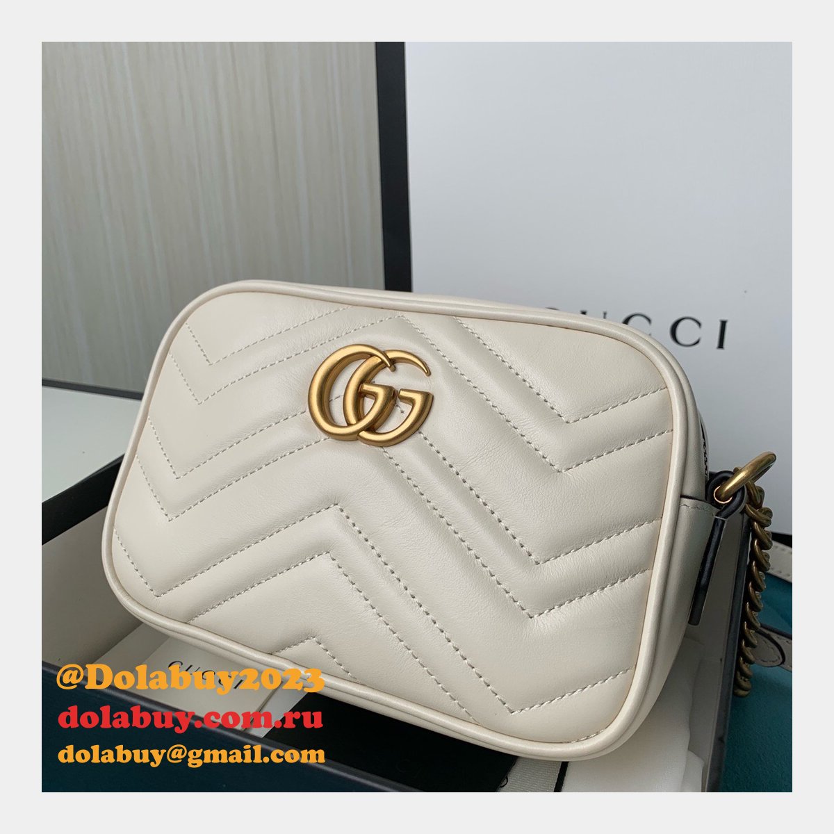 G*u*i replica gg marmont matelassé mini 448065 bag