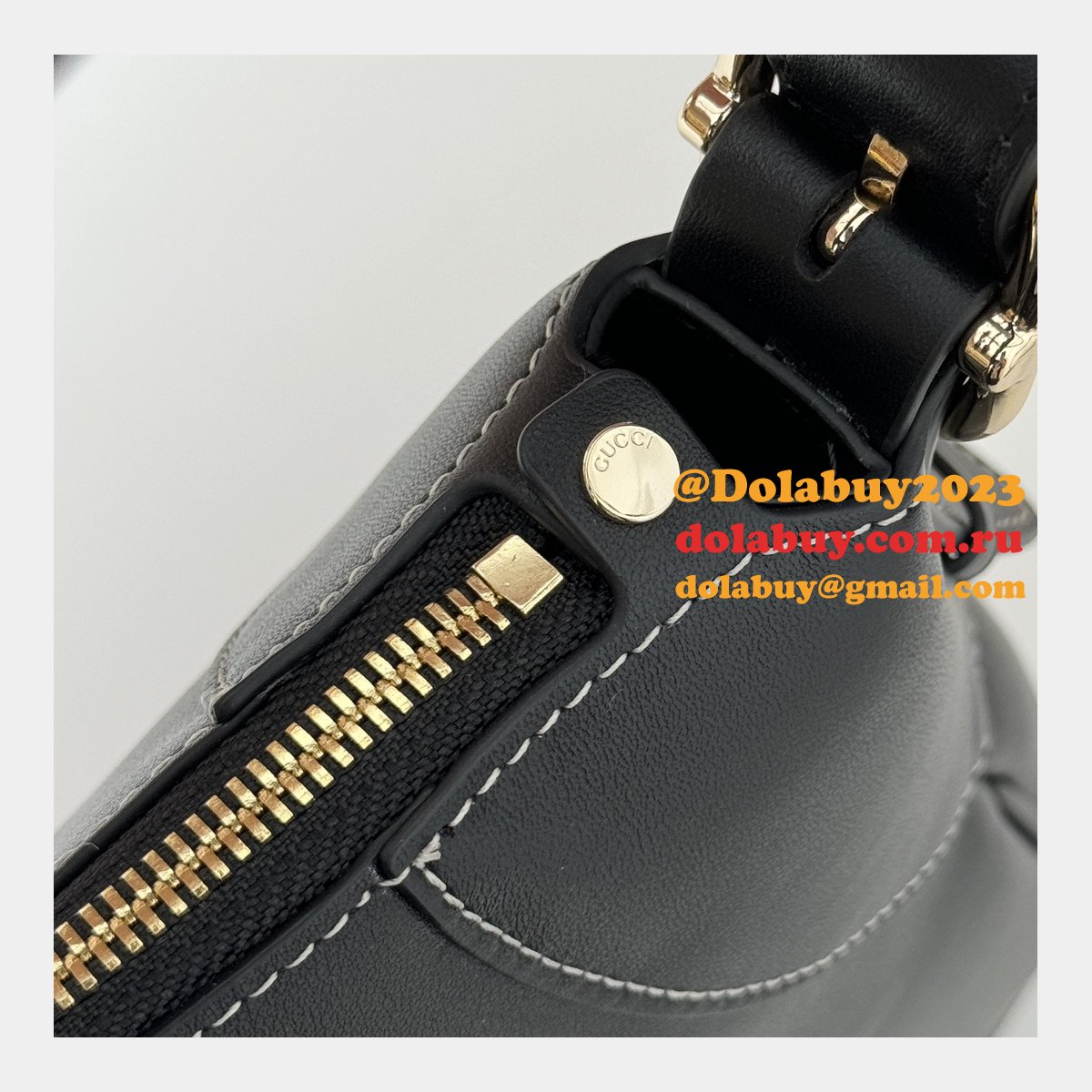 G*u*i duplicate gg emblem 815217 shoulder black best bag