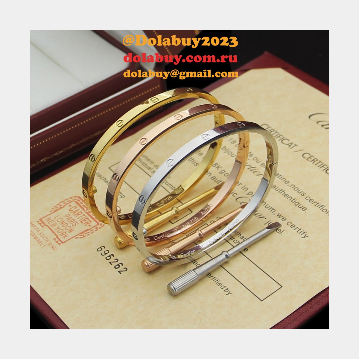 cheap 1:1 mirror Ca*t1er love bracelet wholesale