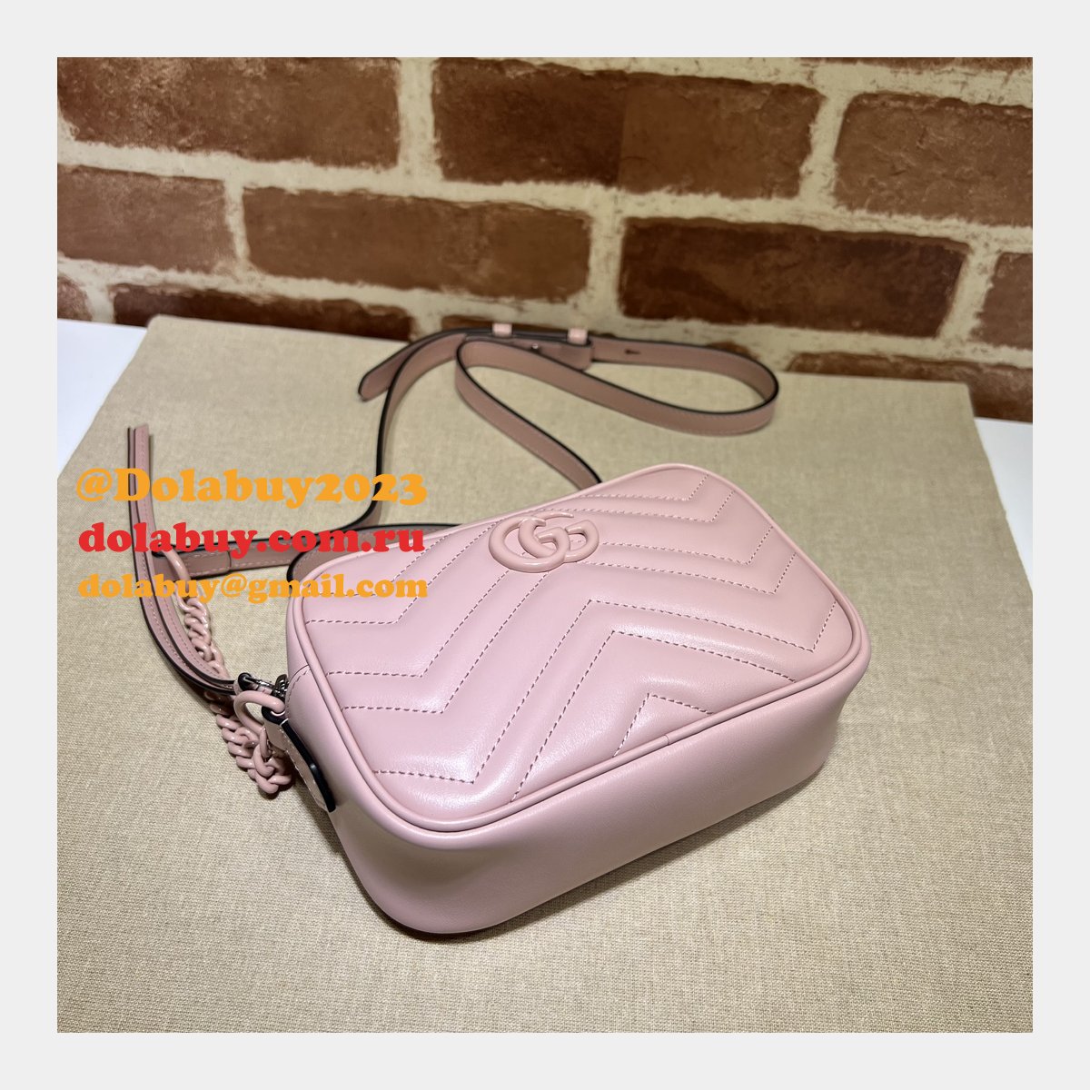 designer G*u*i luxury camera 634936 gg marmont mini shoulder black bag