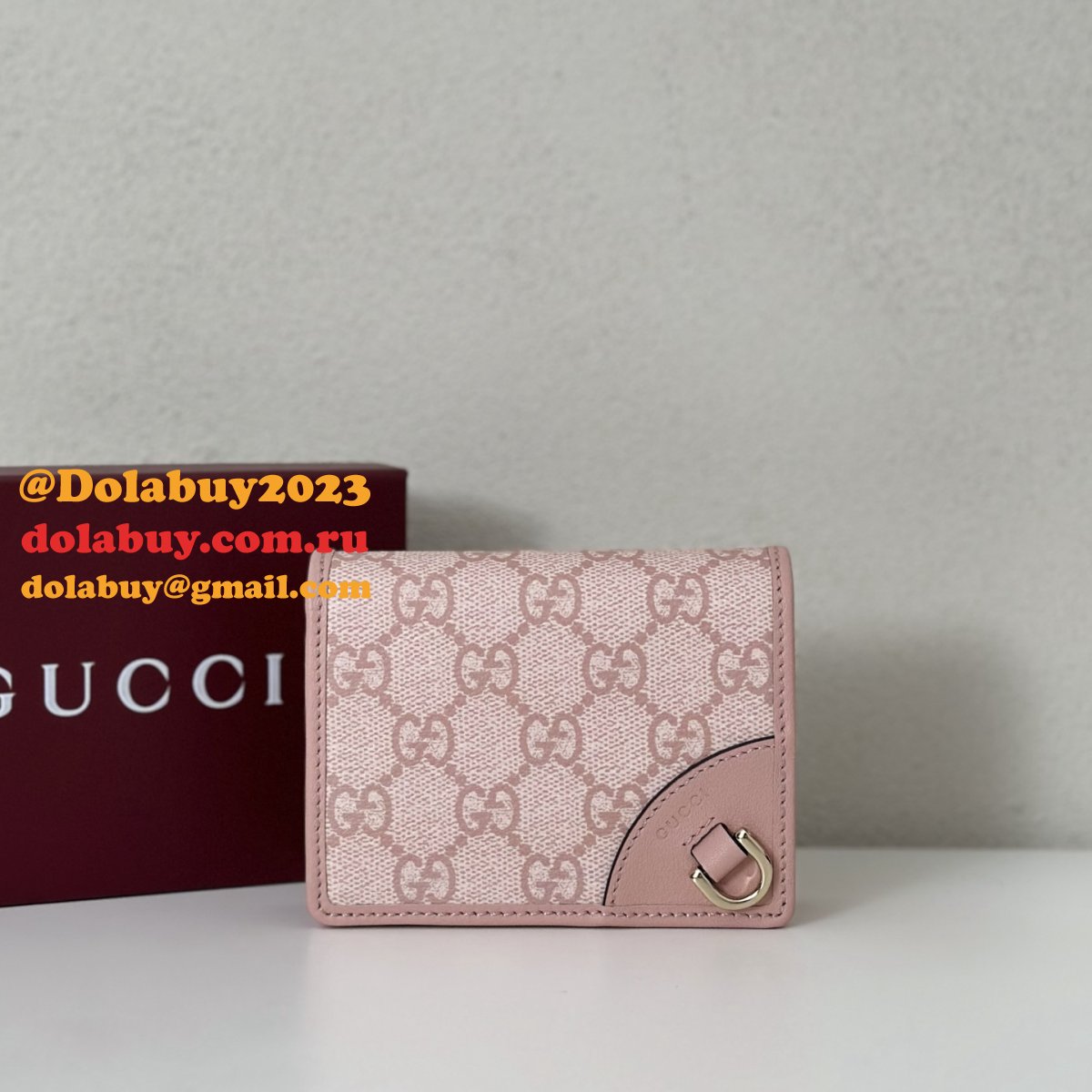 G*u*i inspired gg emblem compact wallet 820692/621887 bag