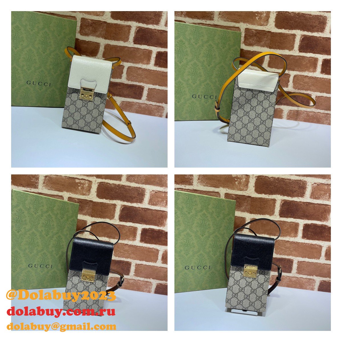 replica best G*u*i 658229 padlock mini bag in beige and ebony gg supreme