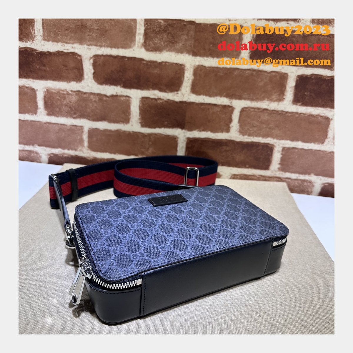 gg supreme leathergoods G*u*i replicas 774161 mens shoulder bag