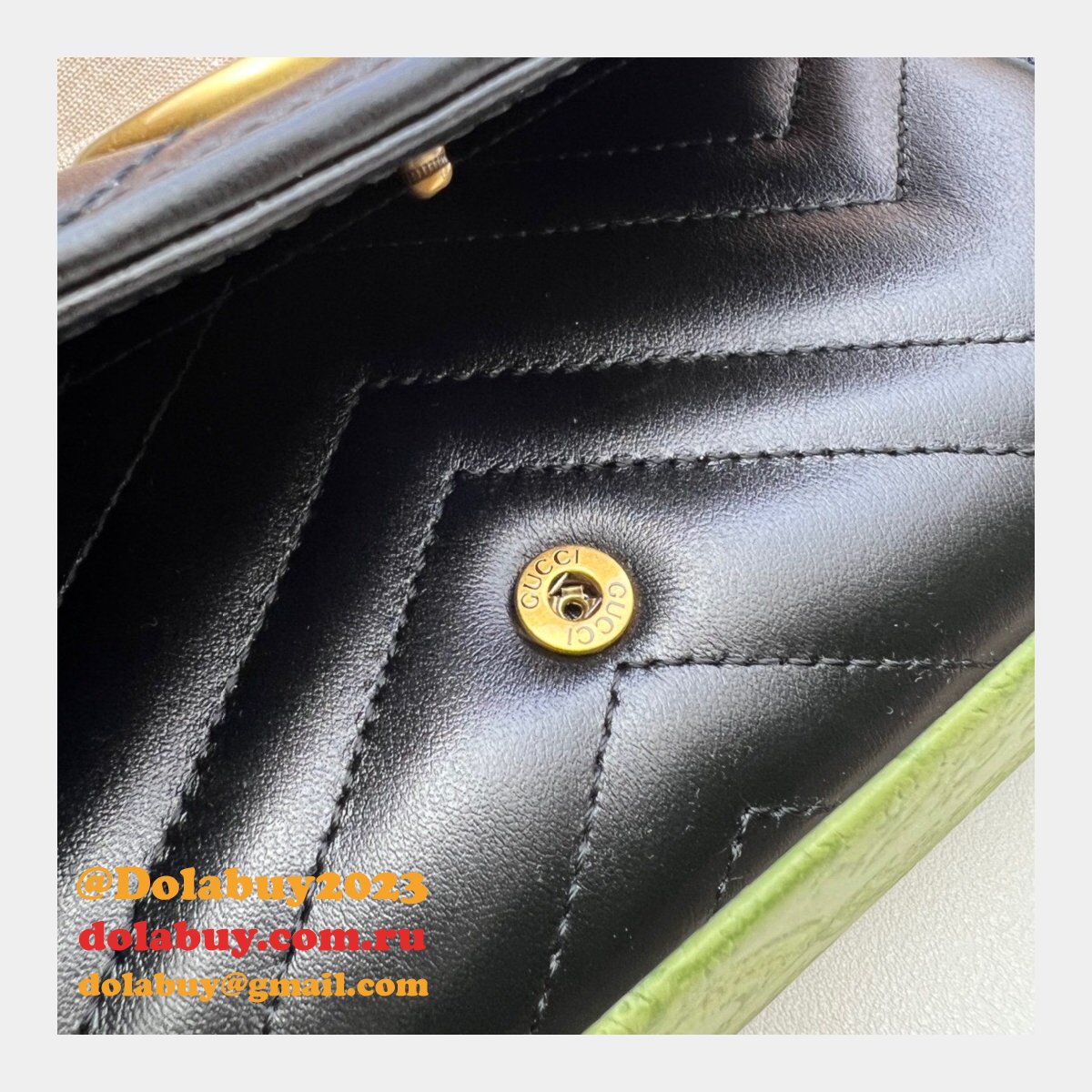 G*u*i high quality designer replica gg marmont continental wallet 443436 bag