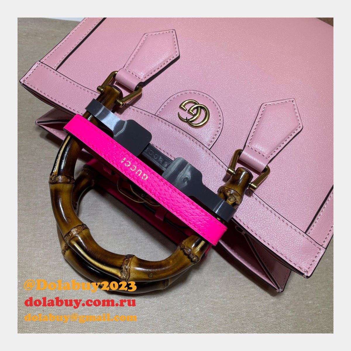 aaa replica designer G*u*i 660195 diana small tote leather handbags