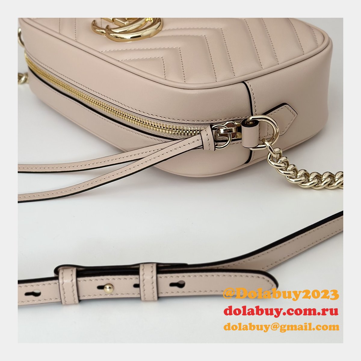 G*u*i replicas gg marmont 447632 pink shoulder best bag