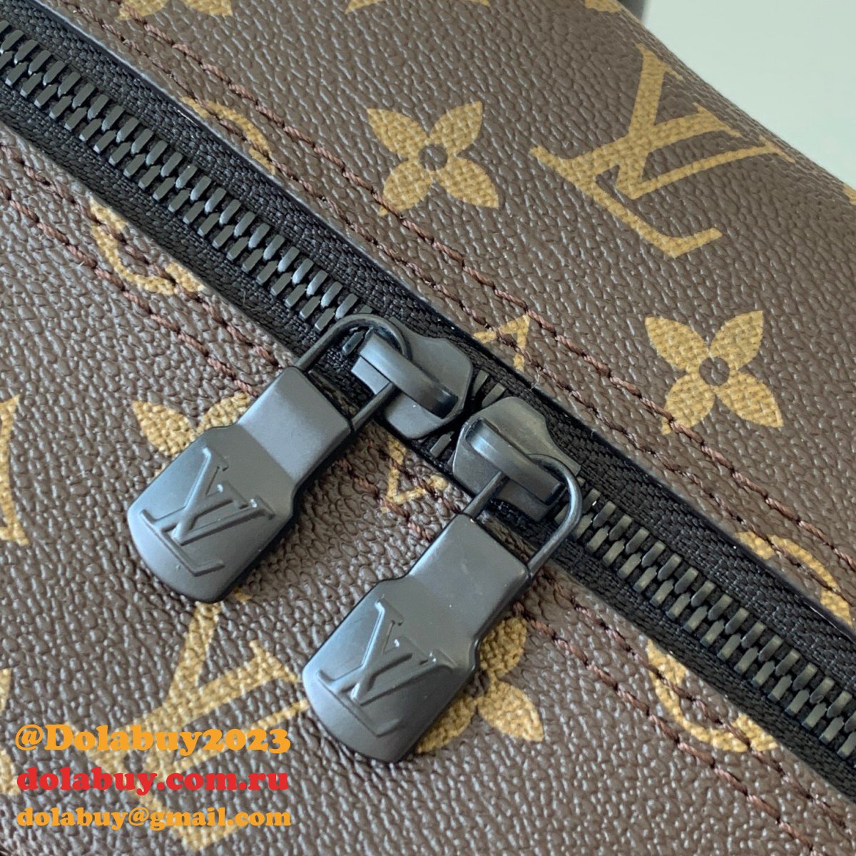 Louis Vuitton Dean Backpack Monogram Macassar Canvas M45335 Brown