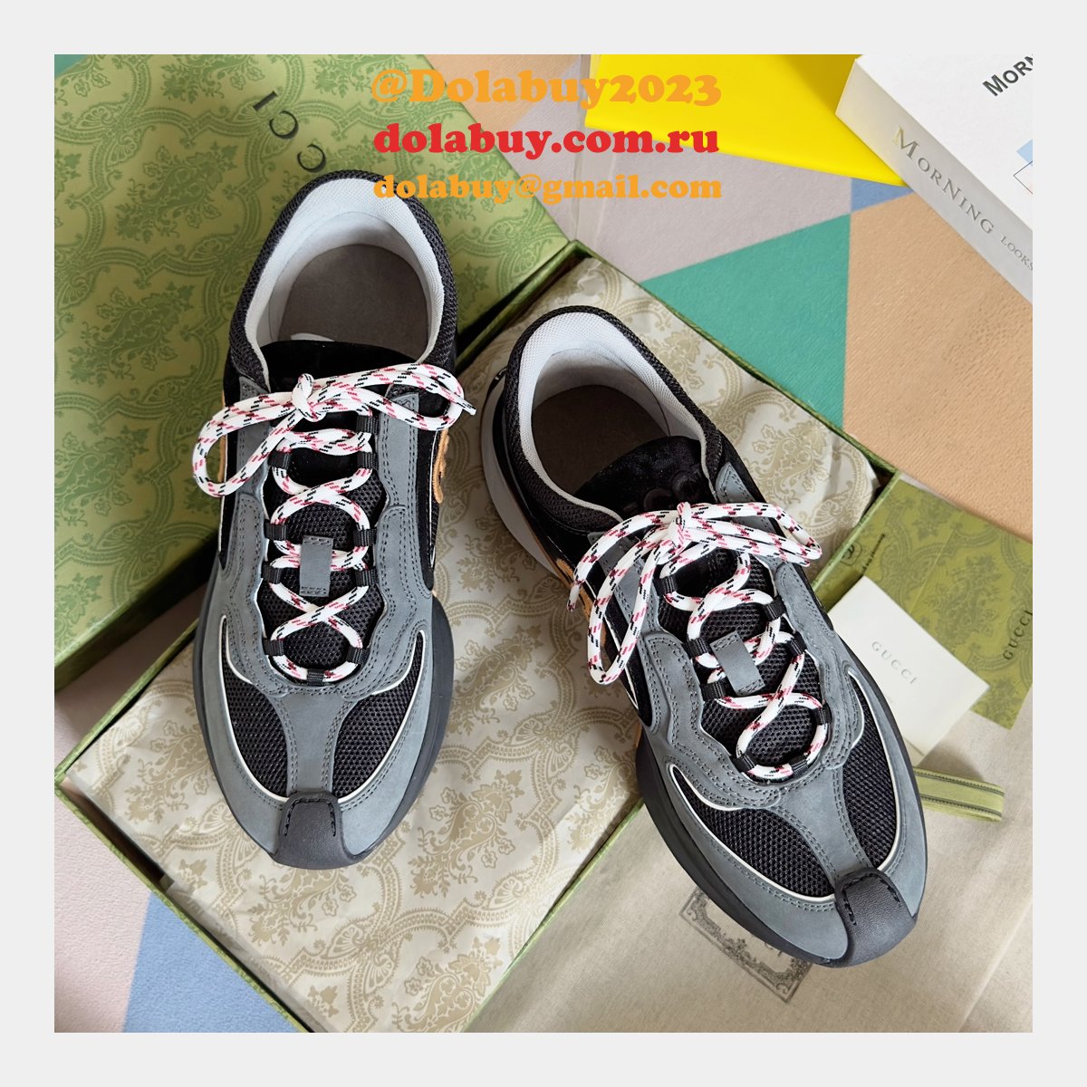 luxury designer G*u*i men run trainer shoes
