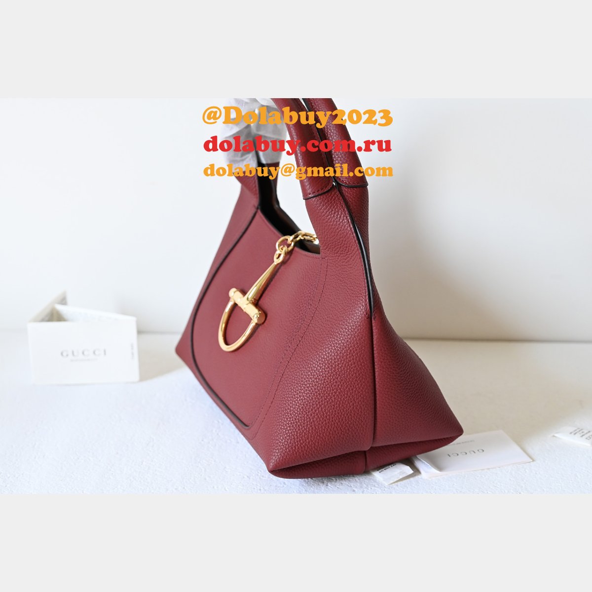 duplicate 837467 G*u*i softbit small shoulder aaa+ black bag