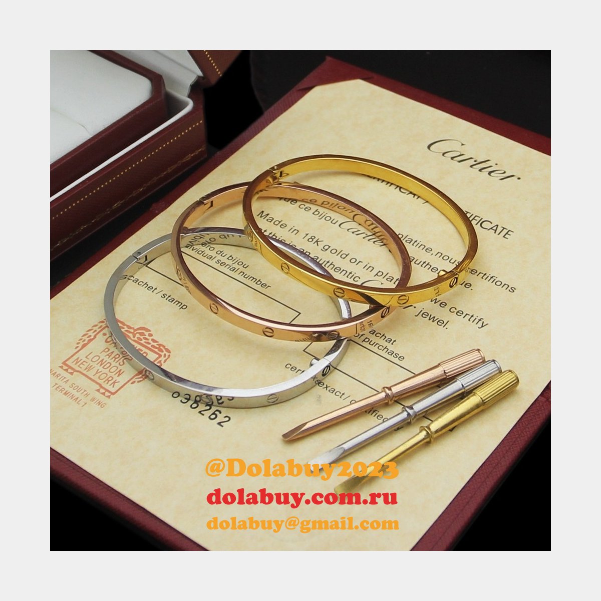 cheap 1:1 mirror Ca*t1er love bracelet wholesale