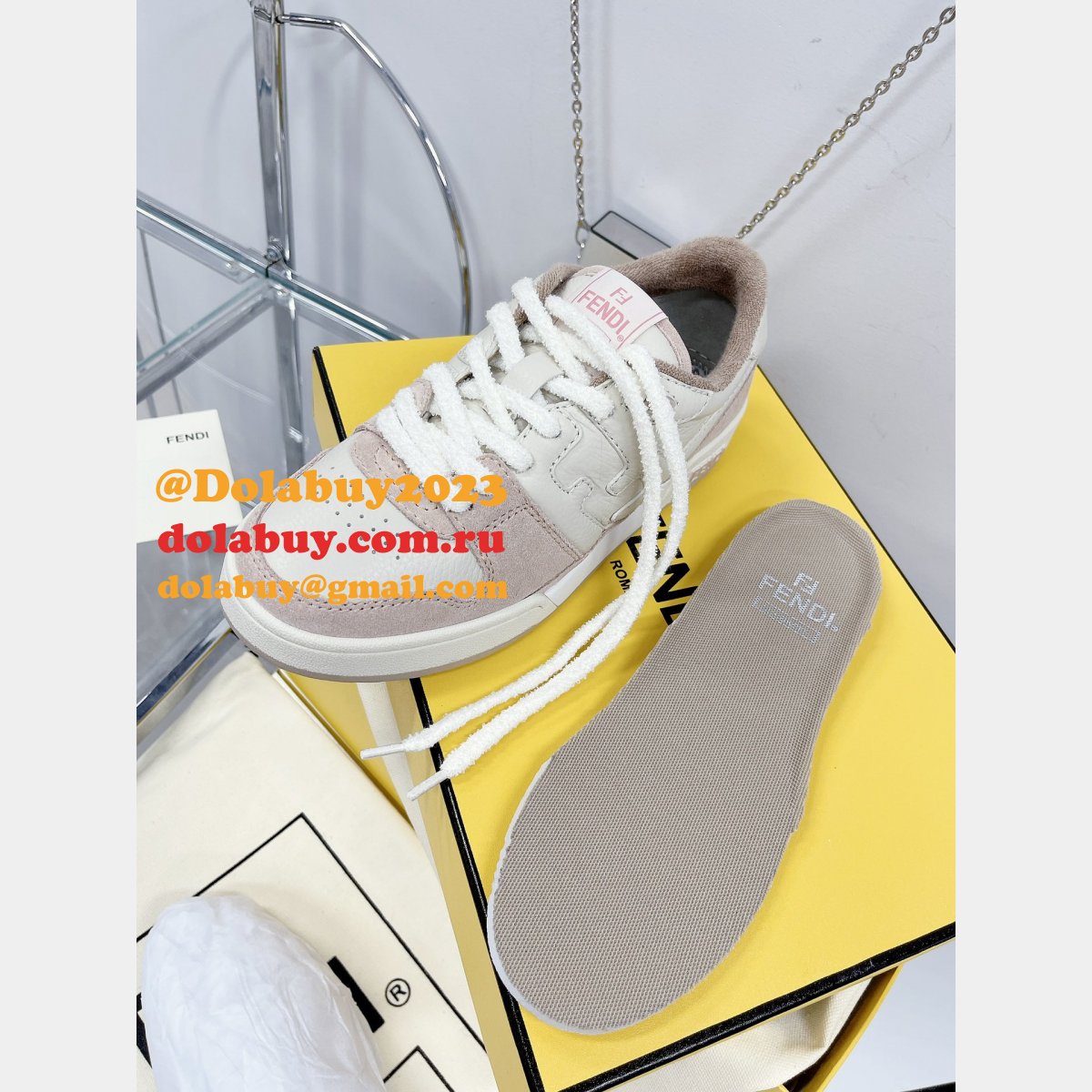 best quality replica F**di match tup f logo shoes and sneaker