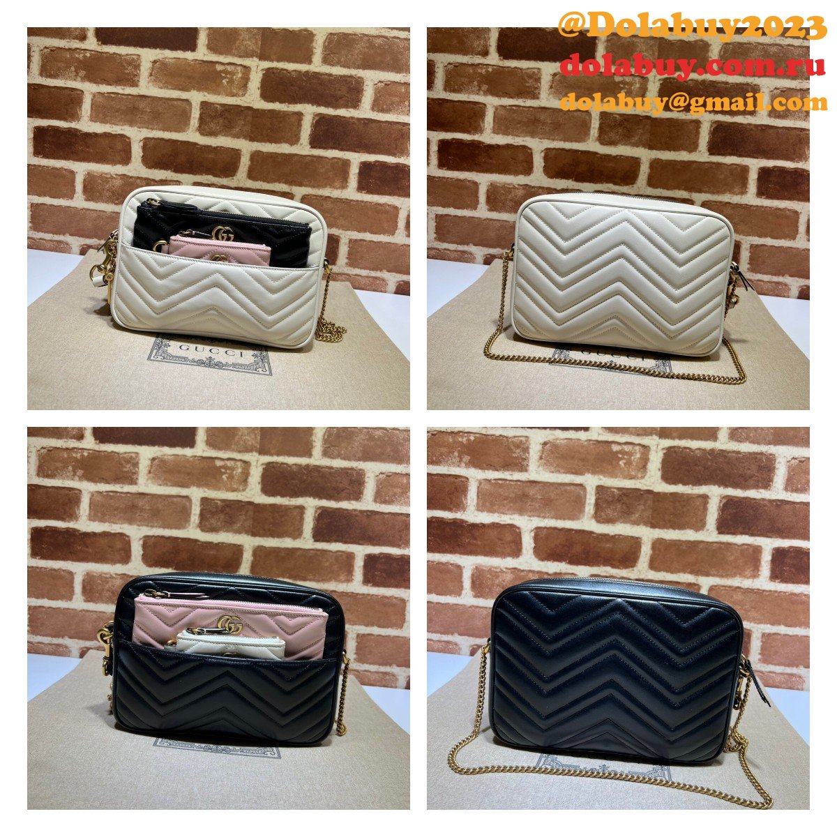 should i buy G*u*i replica 699758 double g multi-use mini bag