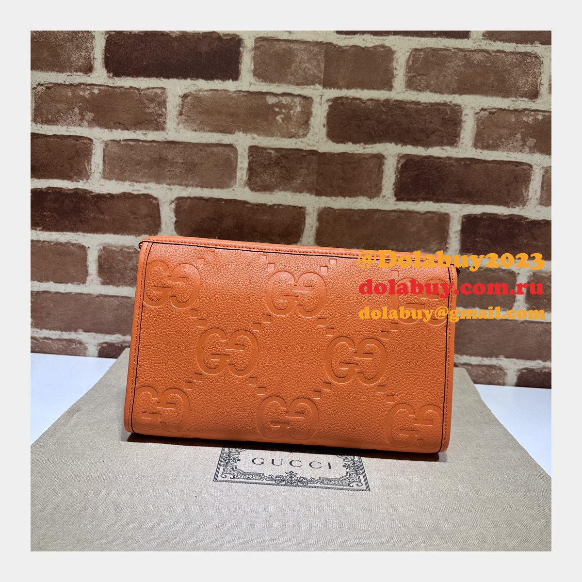 sale 1:1 G*u*i jumbo gg pouch 739490 replica handbag