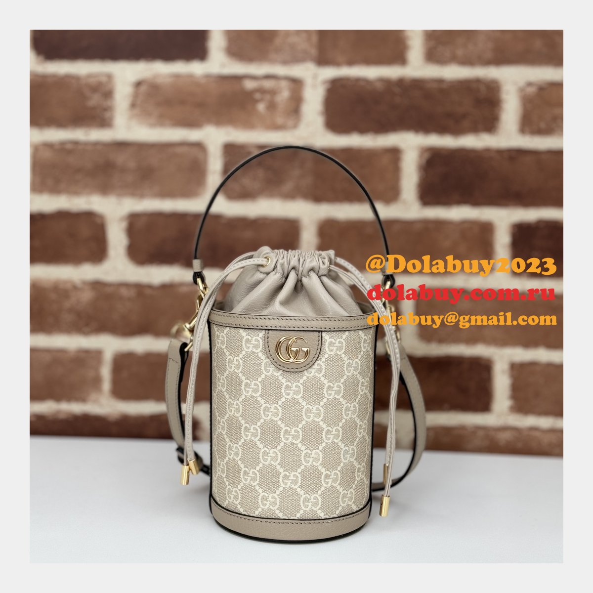 knockoff G*u*i ophidia inspired bucket ebony supreme 760199 bag