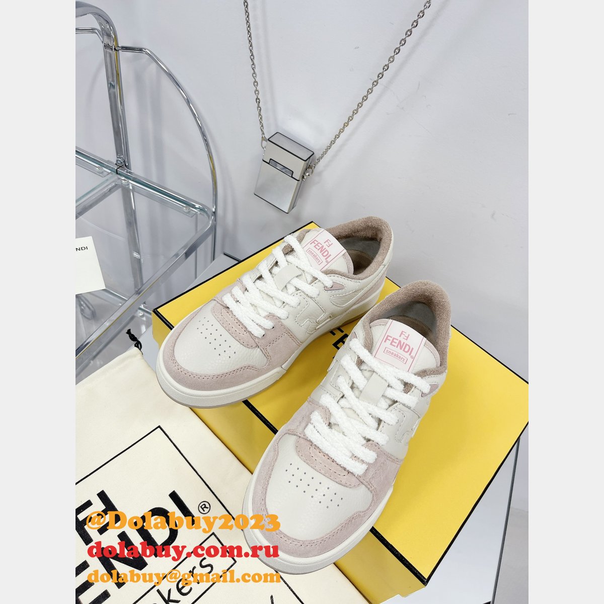 best quality replica F**di match tup f logo shoes and sneaker