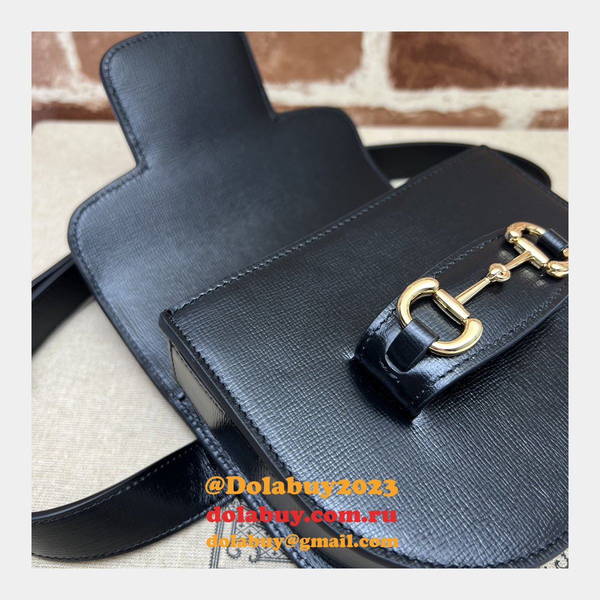 G*u*i duplicate horsebit 1955 rounded belt 760198 high quality bag
