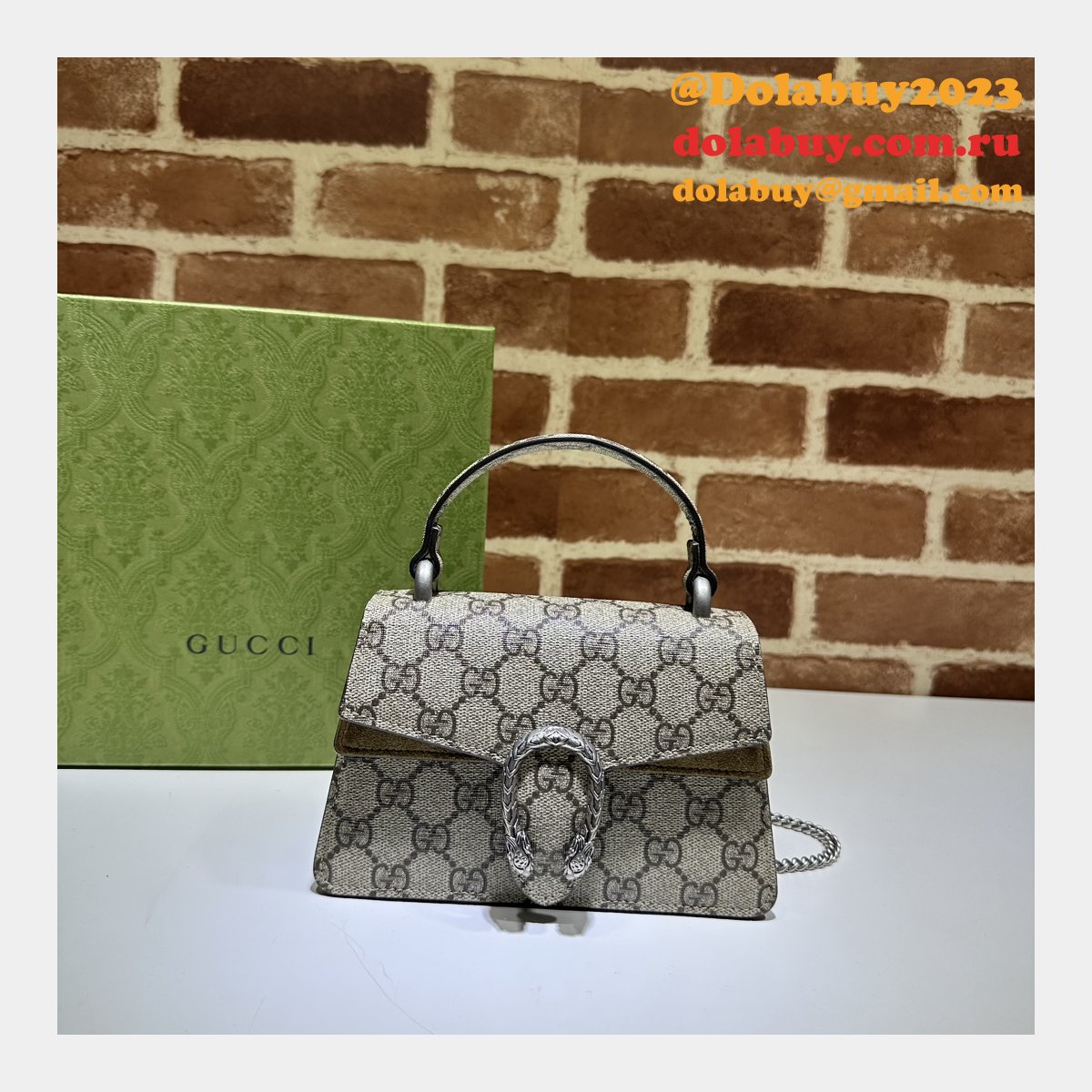 dionysus top handle G*u*i 1:1 mirror 752029 replicas bag