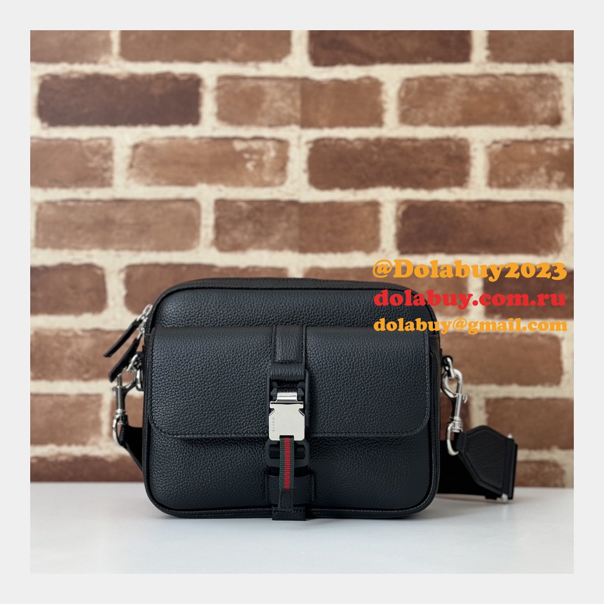G*u*i knockoff small crossbody 816751 black perfect bag