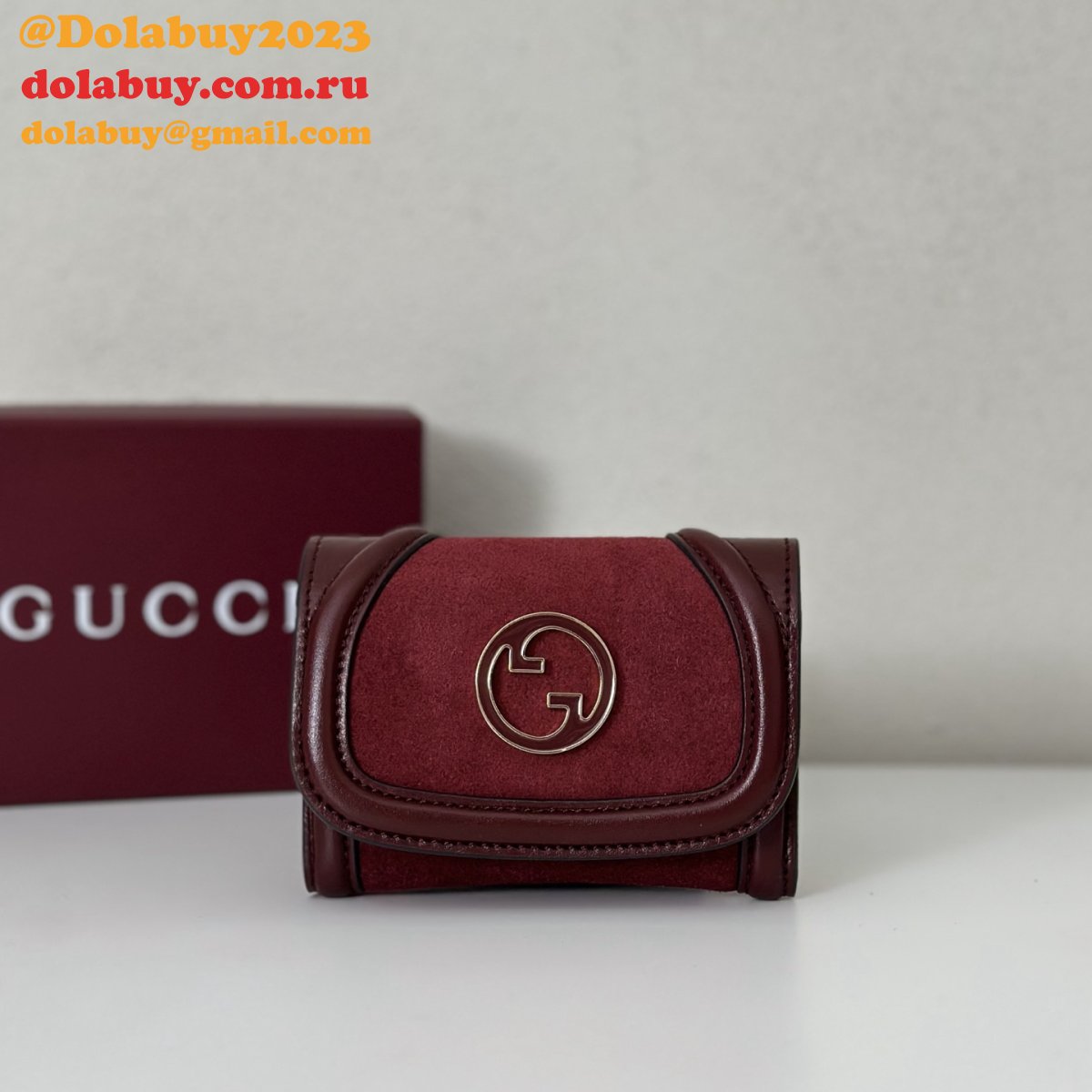 G*u*i wholesale 818795 blondie card case leather wallets